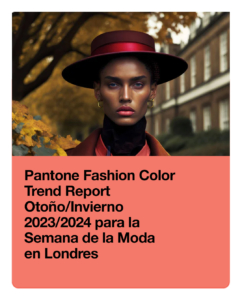 Pantone Fashion Color Trend Report Otoño/Invierno 2023/2024 para la Semana de la Moda de Londres