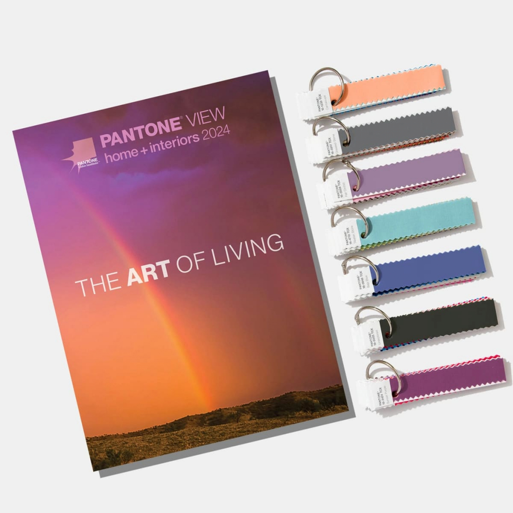 PANTONEVIEW HOME INTERIORS 2024 WITH COTTON SWATCH STANDARDS PANTONE   Vh2024 Pantone Viewhome Book Cotton Swatches 3 1024x1024 