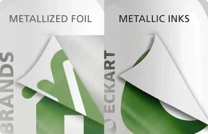 Metallized Foil vs metallic inks